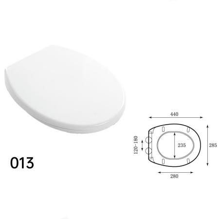 High Quality Ultra-Slim One-Button Quick Release UF Soft Close Toilet Seat Cover for Elongated Bathroom Competitive Price