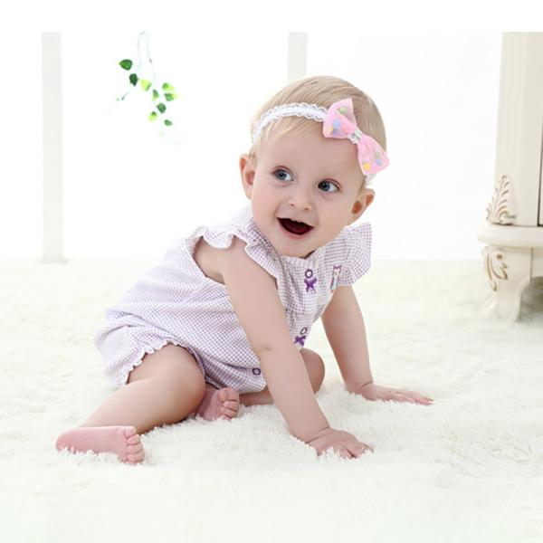 Printing Baby Clothes Summer Onesies Baby Clothes Short Sleeve Girl Rompers for Sale