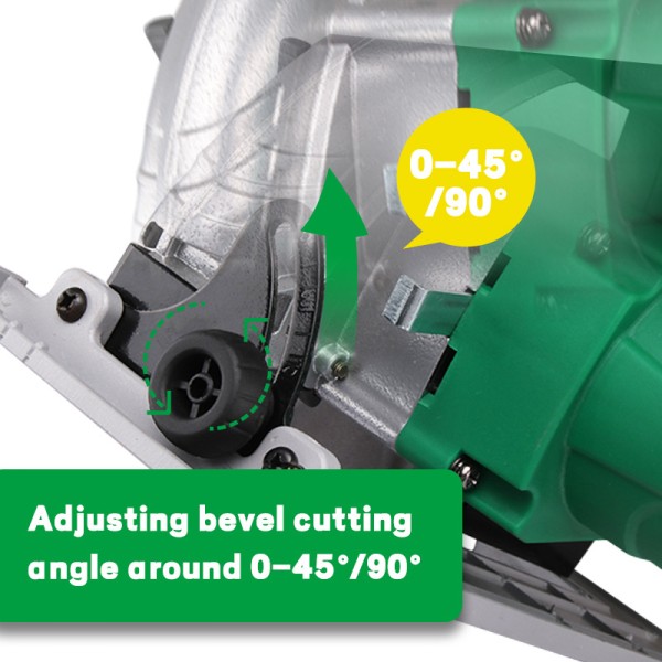 9-Inch Electric Handheld Circular Saw with Inverted Table Function for Woodworking Portable Wood Cutting Power Tool