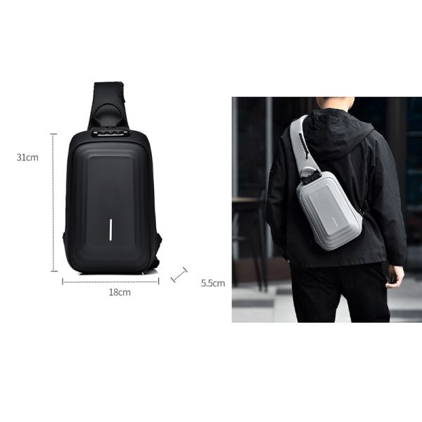 Bolsas deportivas de moda a medida bolsas deportivas pequeñas cinturón de gimnasia bolso de pecho hombre a prueba de agua