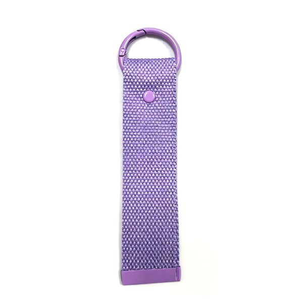 DANSKY 2026 Fashion DIY Cute Colorful Canvas Fabric Light Keychain in Stock Durable Double-Sided Design for Bags Accessories