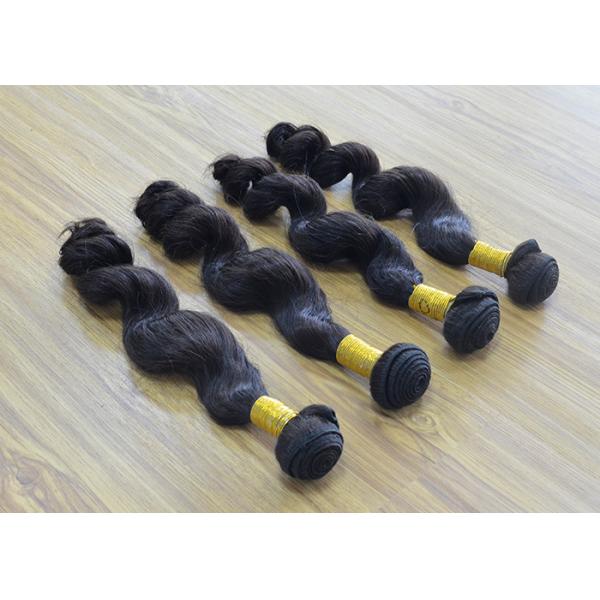 Hair Deep Wave Peruvian Hair Bundles Non Remy 10 - 32 Inch Natural Black
