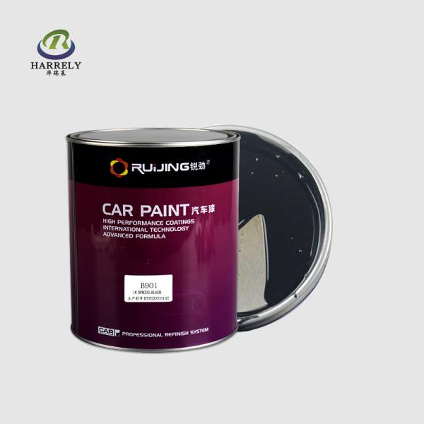 Weather Resistant Special Black Car Paint , 1K Car Coating Paint 0.5L 1L 2L 4L