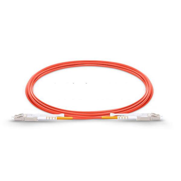 Lc Fiber Optic Patch Cord , OM1 62.5/125 Multimode Fiber Optic Patch Cables