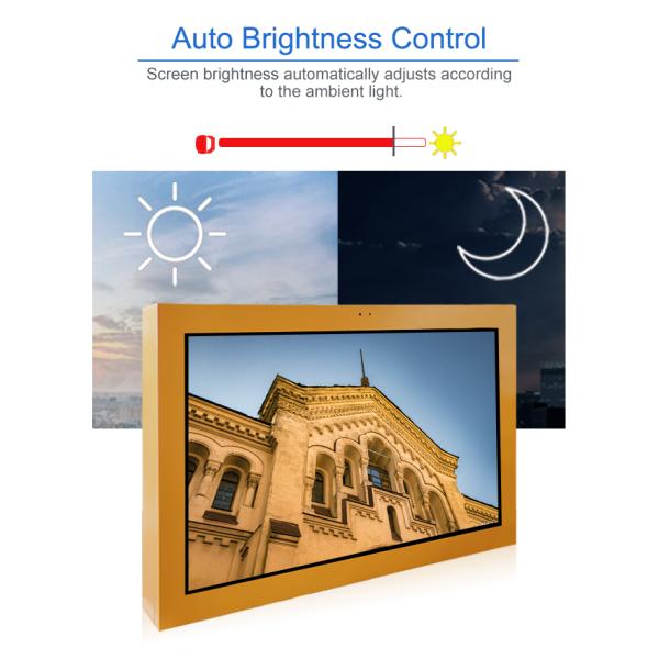 Thin Wall Mount Outdoor LCD Monitor Multimedia Playback All In One Advertising Machine