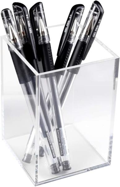Acrylic Box, C;Ear Box Pen Holder Medical Pack,Clear Desktop Pencil Cup Stationery Organizer For Office Desk Accessory