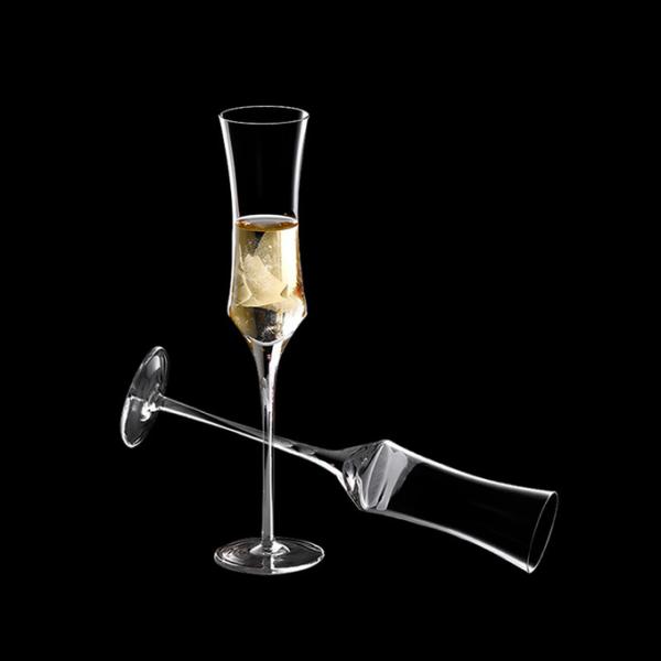 Flautas de cristal personalizadas B2B de 6 a 10 onzas.