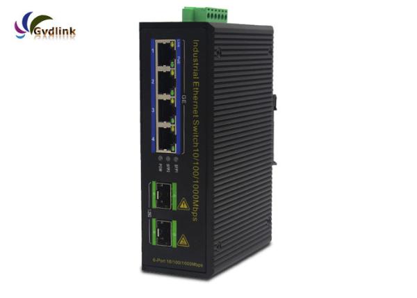 2 interruptor portuário do ponto de entrada da fibra ótica do entalhe 4 de SFP do gigabit