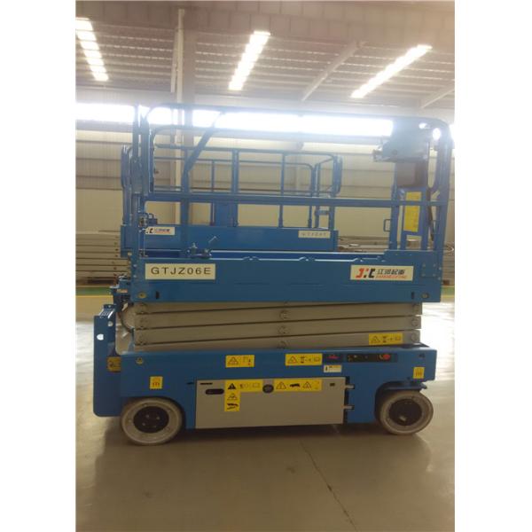 Vertical 6m Electric Scissor Lift Aerial Construction Work 1.86*0.76*2.19m