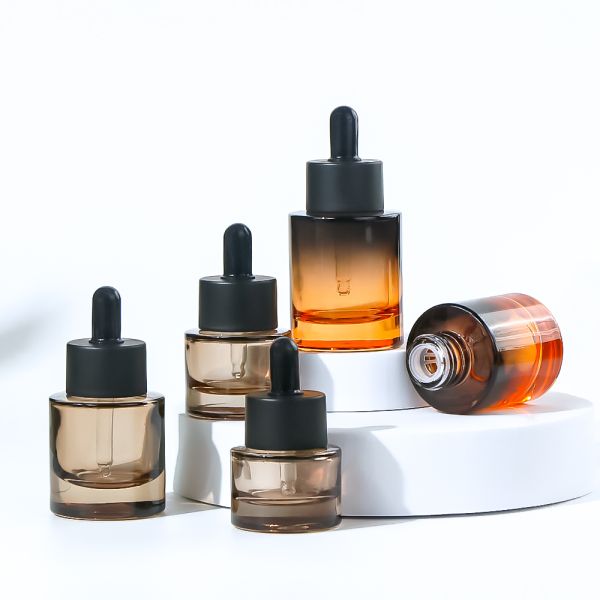 Customizable Leak-Proof Glass Dropper Bottle with Precision Dropper for Serum and Essential Oil Packaging