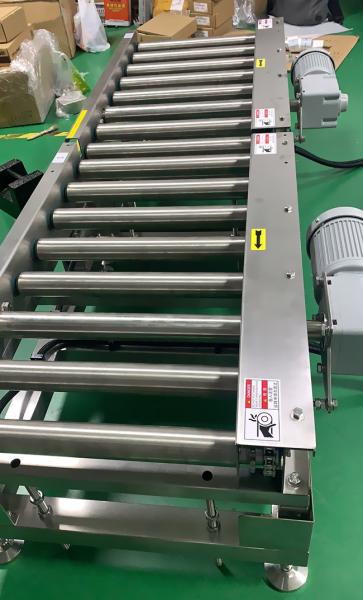 Explosion-Proof Roller Conveyor Line Customized Frame Width 500 mm Roller Diameter 50 mm Manual for Chemical Plants
