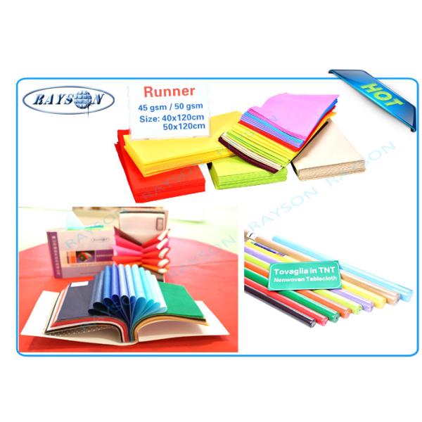 TNT Non Woven Tablecloth Waterproof Tablecover Disposable / One Time Use