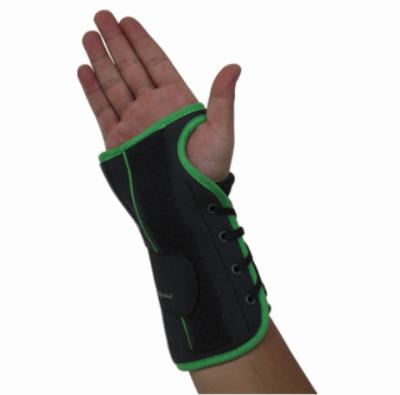 Universal Lace Up Orthopedic Wrist Brace With Malleable Aluminum Palmer Stay