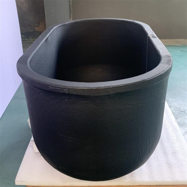 Fast Thermal Conductivity Oval Crucible Metal Melting Silicon Graphite Crucible