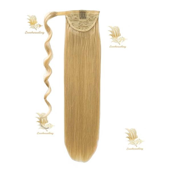 Tape-240527 Muti-Color Full Thick End Kinky Curly Ponytail Hair Extensions with Muti-Color