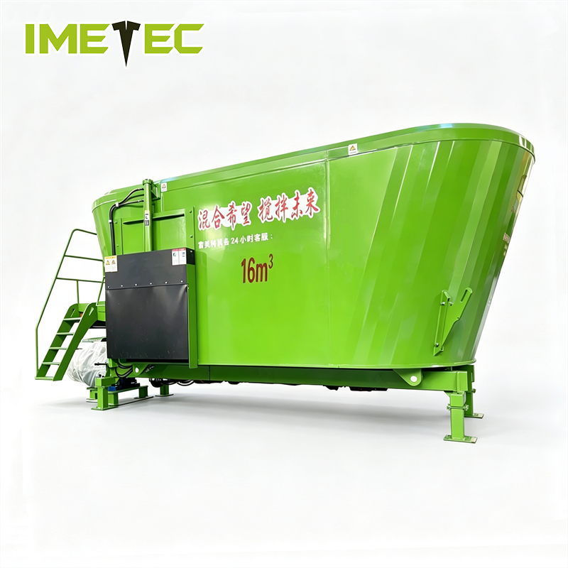 Heavy Duty Vertical Trailed Feed Mixer Wagon PTO Driven TMR Mixer For Beef Cattle Ranch