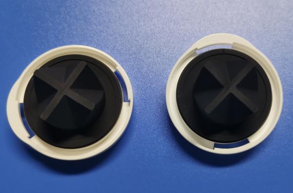 Clapet en silicone médical en forme de bec de canard, valve unidirectionnelle croisée