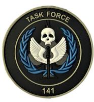 COD Task Force Custom Rubber Velcro Patches 3D Logo 10C Eco Friendly