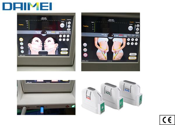Non Invasive HIFU Beauty Machine 5 10000 Shots Cartridges For Salon / Clinic Spa