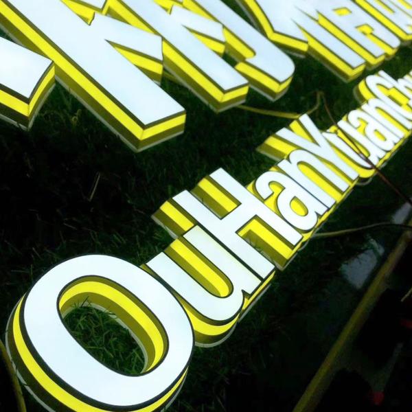 Углеродистая сталь Автоматический металлический вывесок для светодиодного уличного неонного знака