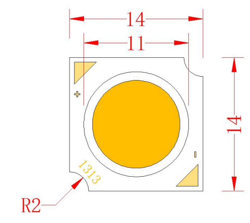 удар 13.5x13.5mm 3w 5w 7w 9w 20w 24v привел обломоки для света шарика Downlight фары