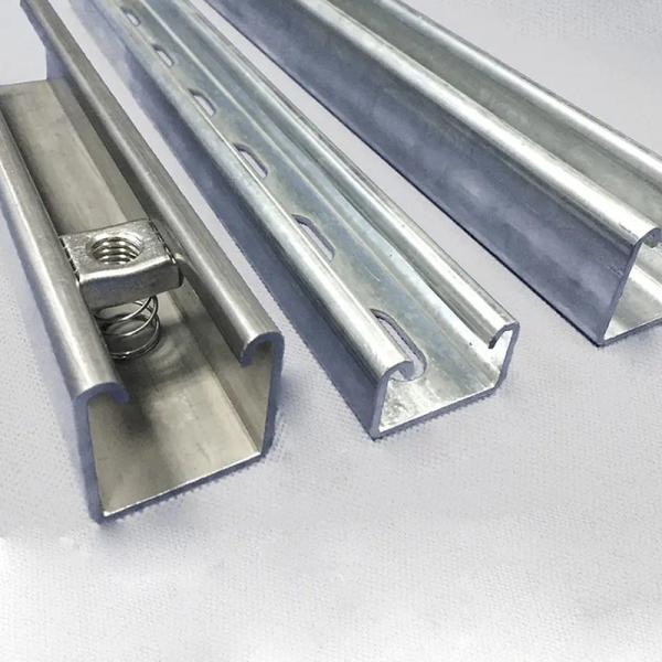 Welded 4.5KN Galvanized Steel Halfen Groove For Embeds Corrosion Resistant