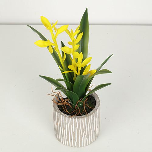 Indoor Decoration Artificial 23 CM Agave Bonsai With Flower