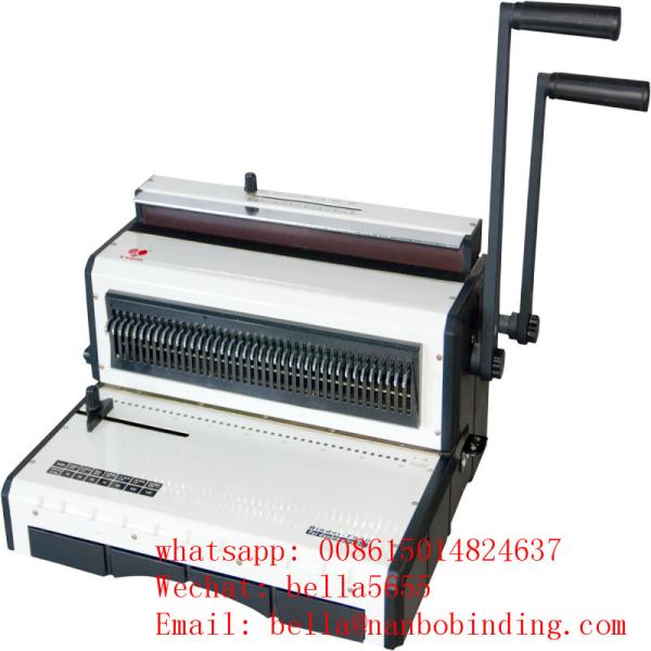 Office 120 Sheets Wire O Binding Machine SGS with 8.47mm pitch