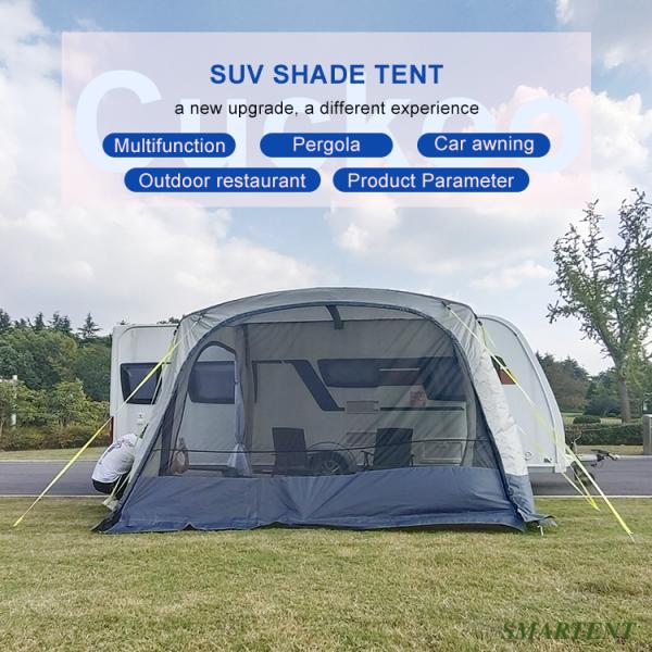 350X250X240CM Custom Inflatable Grey Waterproof PU3000MM 300D Polyester Oxford Outdoor RV Side Awning