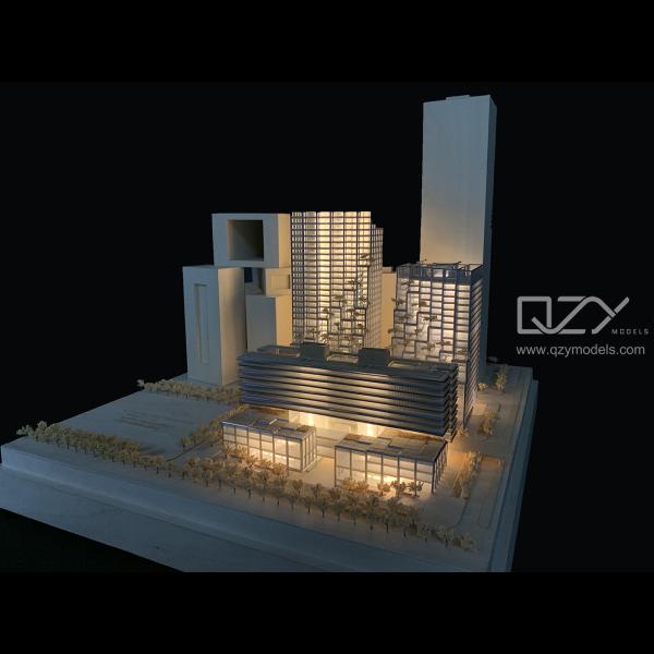 Electrónica Sede Arquitectura Mini Modelos JKP 1/300 Acrílico blanco