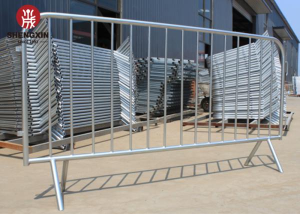 Safety 2.0m Queue Control Barriers Customized PVC Coated Iron