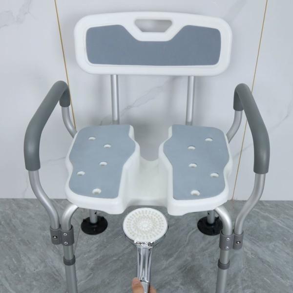 YFH-XZY006 Non Slip Bathroom Chair For Elderly Disabled Aluminum Shower Chair