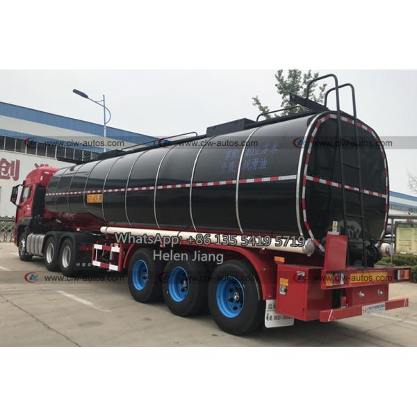 Tri Axle 25m3 40m3 Lubricating Oil Tank Semi Trailer