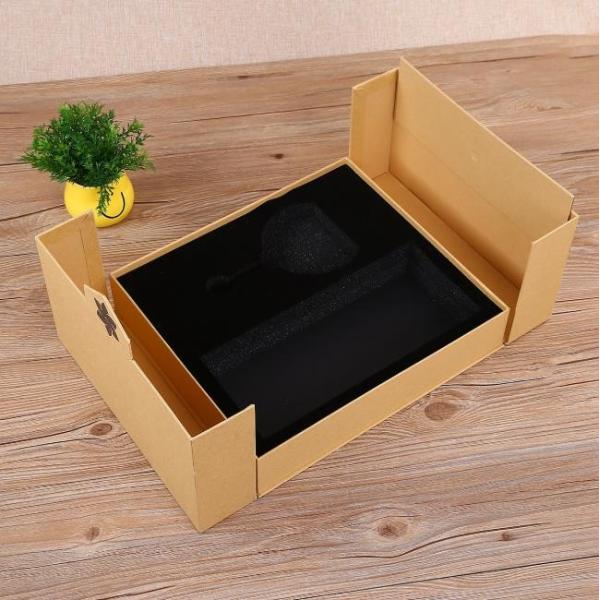 Hair Bundles Paper Box Packaging With Ribbon Closure