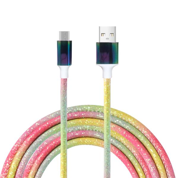 1m Length C-C20V3A 60W Max C-L 9V3A 27W Max Glowing Data Cable Metal Shell Leather Wrap for Elegant Durability