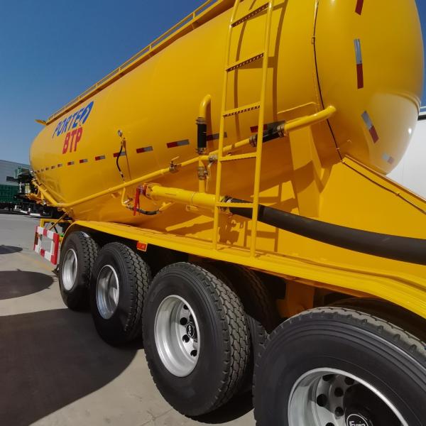 40/45 Cbm Dry Bulk Powder Material Tanker Truck Trailer 12t Grade Not Self Dumping