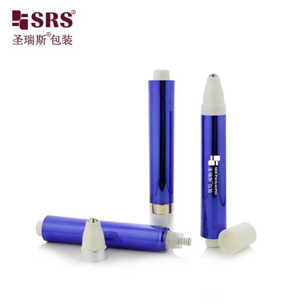AY 10ML 15ML Recycled Plastic Pump Dispensing Design Roller Ball Equipped Bottle for Dark Circle Reducing Eye Cream