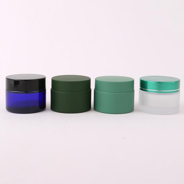 Straight Side Cosmetic Bottle Packaging 1 oz 2oz 4oz Clear Glass Cream Cosmetics Jar