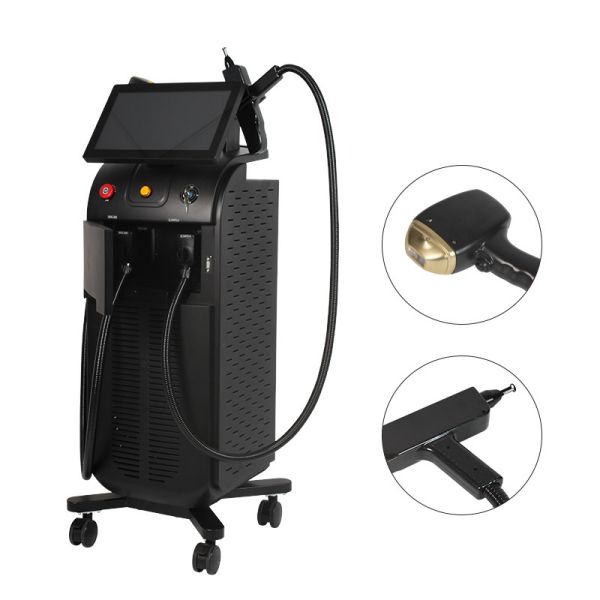2 In 1 Diode Laser Hair Removal Equipment Triple Waves Pico Laser Tattoo Removal Machine