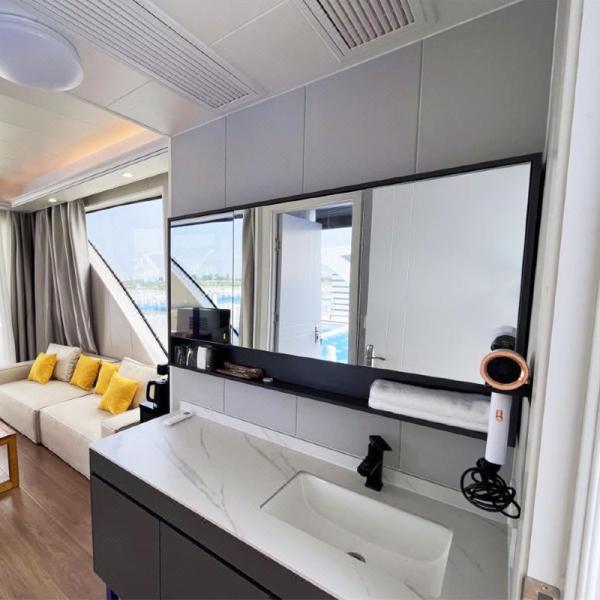 Bateau maison en aluminium Bateau maison de luxe avec salle de bains pour les activités de pêche