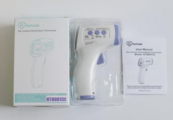 medical Non-Contact Infrared Forehead Thermometer Gun with LED Display,Digital Medical Ear Household Thermometer