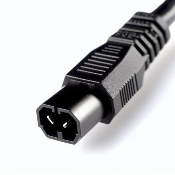 Black C5 To C14 Connector Wire Electronic Pc Computer Power 0.75Mm Iec Plug Cable