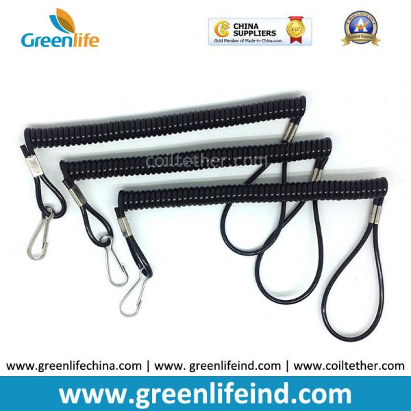 Fashion Accessories Black Elastic Safety Rope w/loop Ends and Strong Wire Core