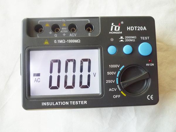 High Precision Insulation megger tester , commercial electric digital multimeter