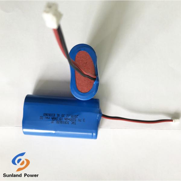 3.7V перезаряжаемая литий-ионная батарея ICR18650 1S2P с UL2054 для лампы