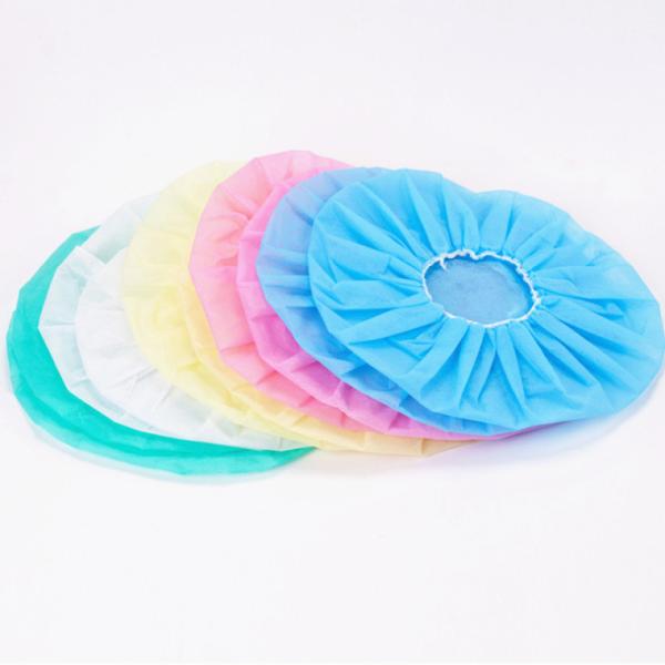 Pink Green 250gsm Round Suigical Disposable Bouffant Cap