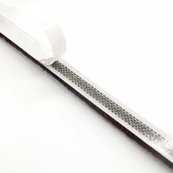 Sliding Window Weather Stripping Brush Seal with Hot Melt Glue Tape and Soundproof Function