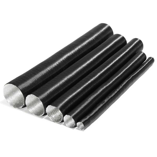 60mm 76mm 90mm Flexible Warm Air Duct Intake Outlet Exhaust Stretch Corrugated Hose Pipe For Webasto Eberspacher