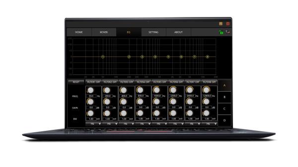 DSP Network Audio Amplifier 900W , Class D Mixer Power Amplifier With Control Software