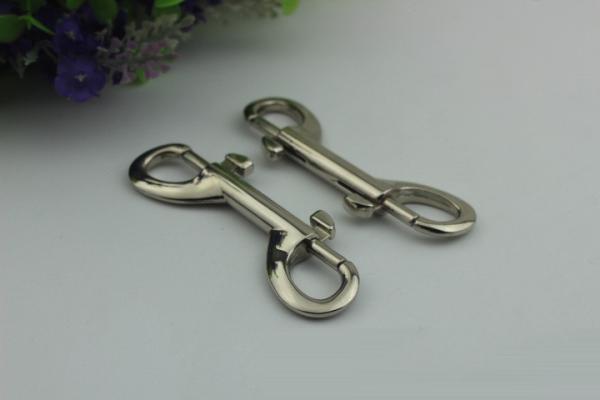Handbag hardware 85 mm length nickel color swivel snap lobster claw clasp hook with nickel free